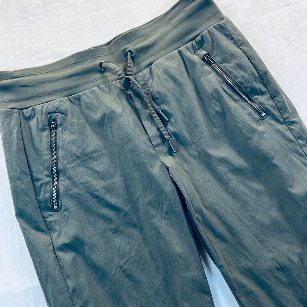 Athleta Trekkie North Jogger Pants Olive Green Ripstop Hiking Women 6